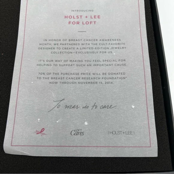 Holst + Lee for Loft Goldtone Cord Mesh Statement Necklace in Box - Picture 6 of 7